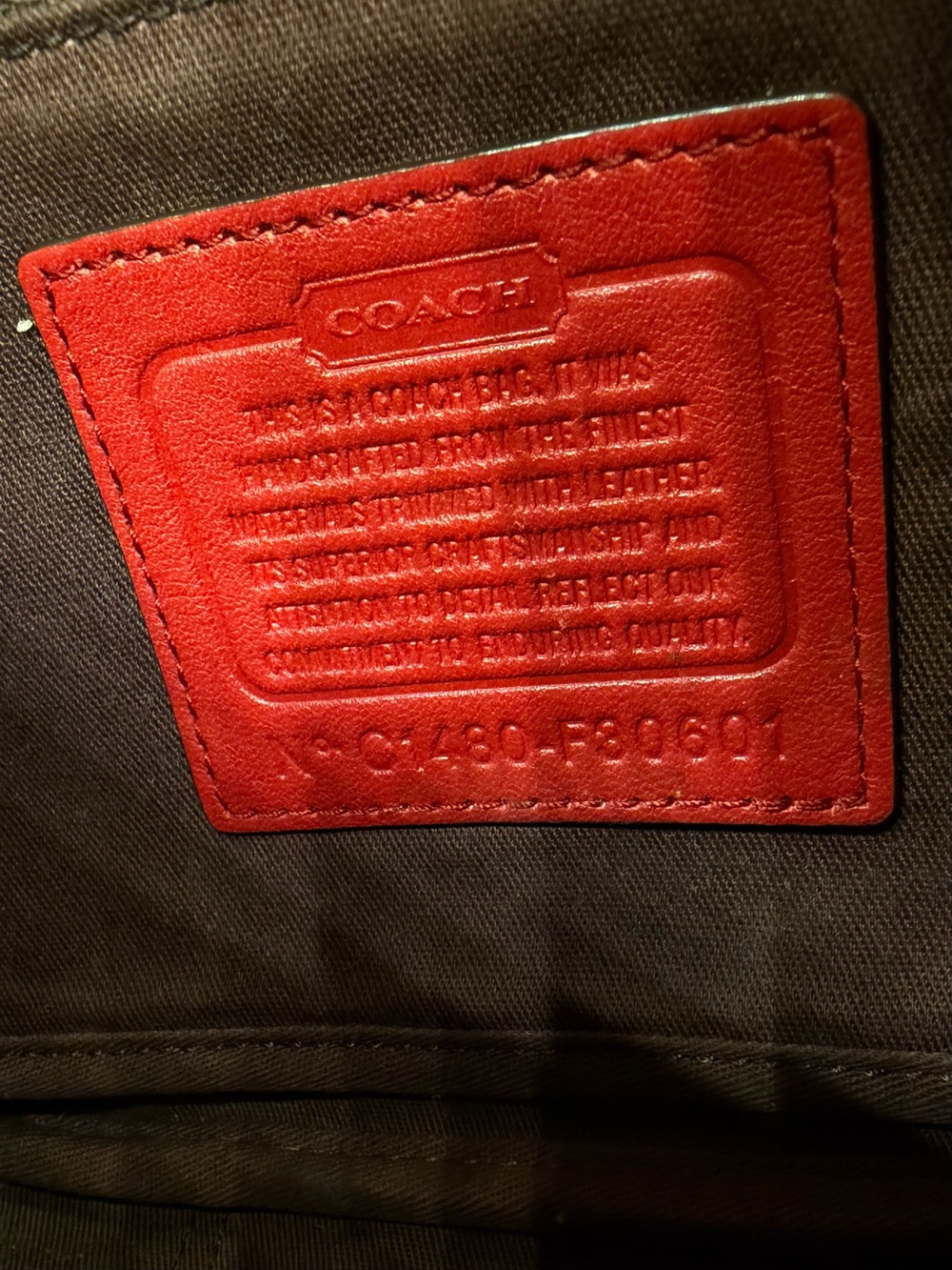 COACH HADLEY SIGNATURE FIELD CROSSBODY BAG #F30601 - Picture 10 of 12